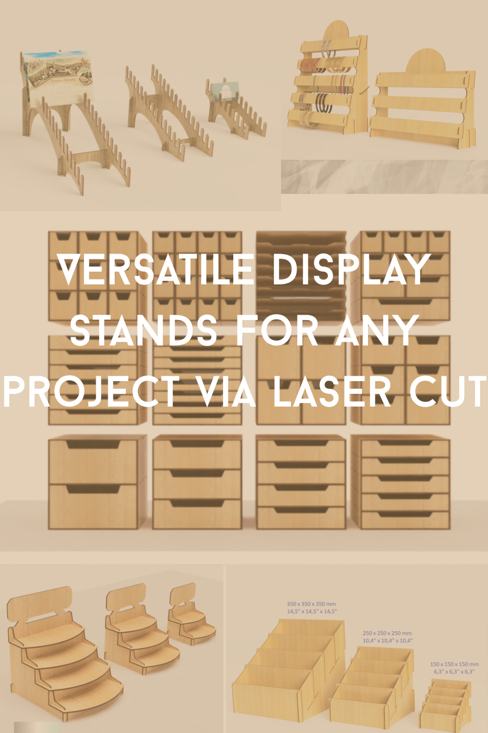 Versatile Laser Cut Display Stands
