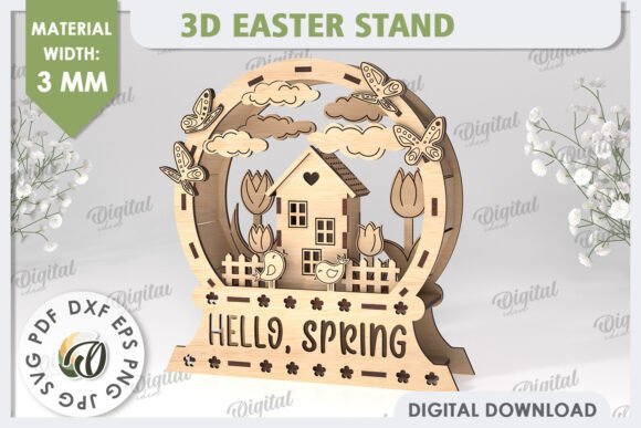 3D Easter Decor Laser Cut Bundle