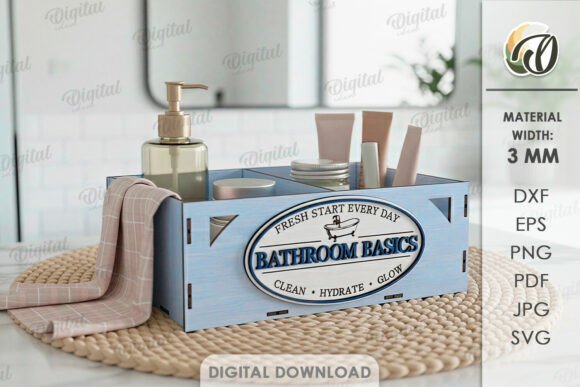 Bathroom Organizers Baskets Bundle Laser