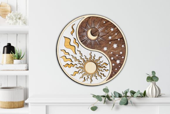 Multilayer Cut File Ornaments YIN YANG