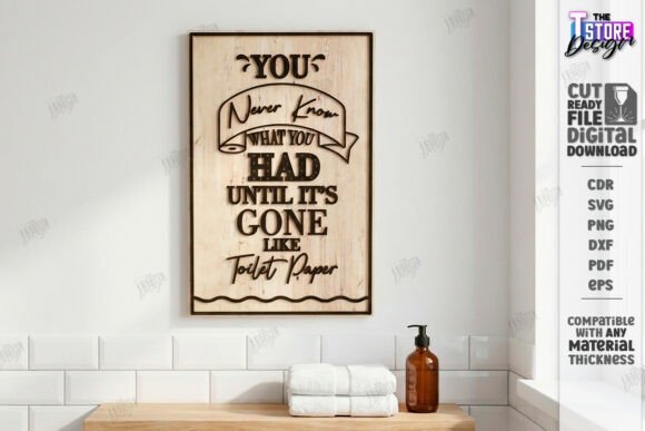 Funny Bathroom Wall Art