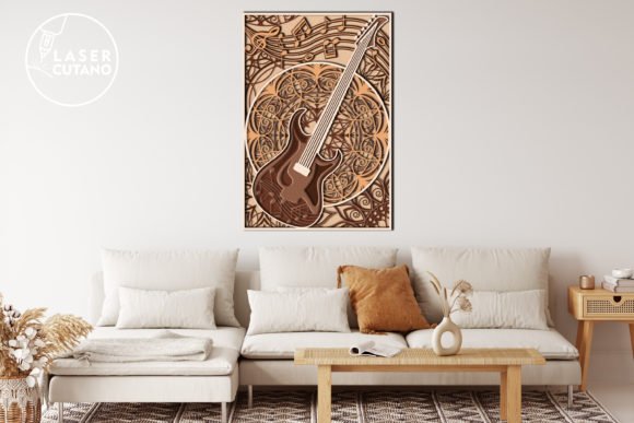 Multilayer Guitar Design for Laser Cut