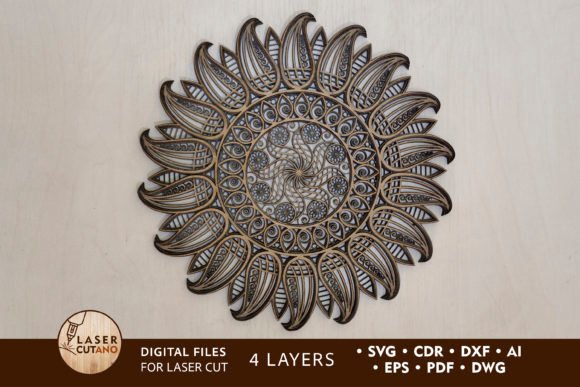 Laser Cut Template - the Sun