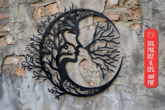 Mystical Moon Laser-cut Wall Decor