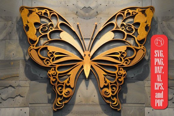 Laser Cut Butterfly Wall Decor Bundle
