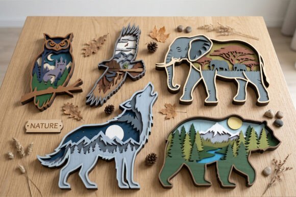 Layered Animal Designs