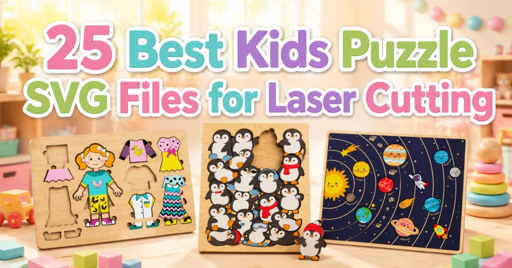 25 Best Kids Puzzle SVG Files for Laser Cutting