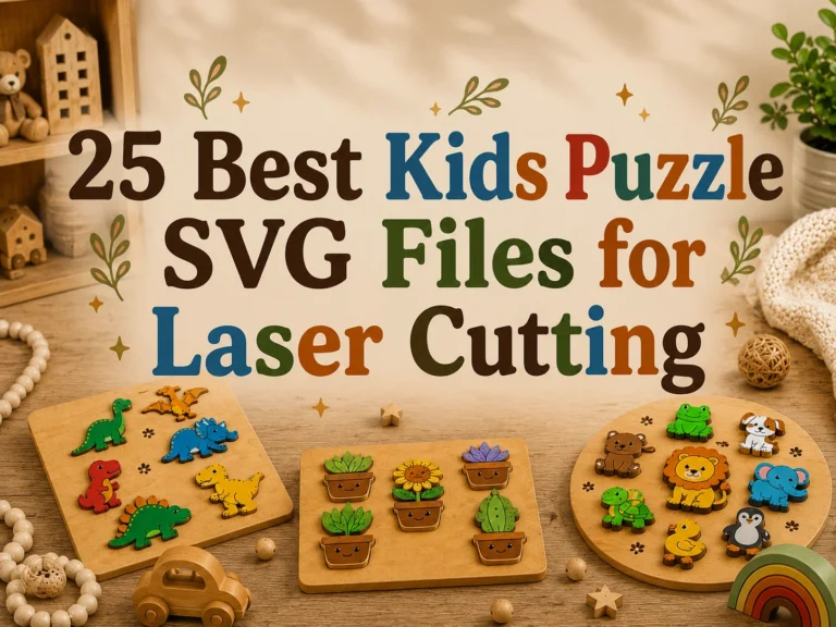 25 Best Kids Puzzle SVG Files for Laser Cutting
