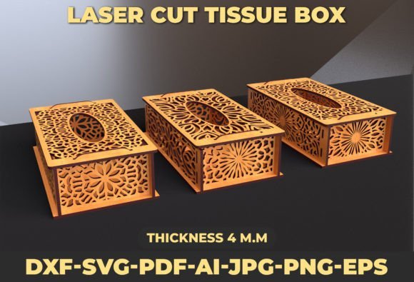 Laser Cut SVG Tissue Box Bundle