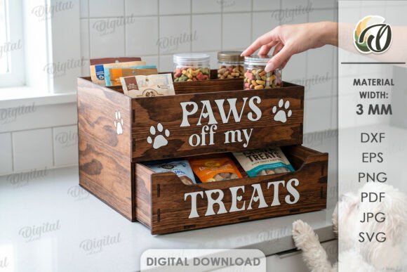 Pet Treats Storage Boxes Bundle Laser