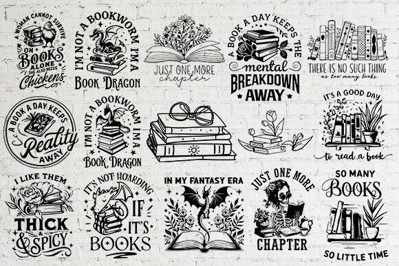 Reading Book Svg Bundle