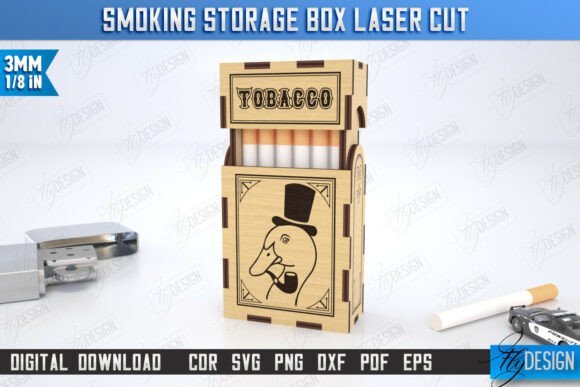 Smoking Storage Box Laser Cut Bundle