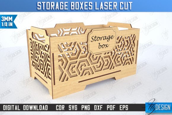Wooden Storage Boxes Laser Cut Bundle