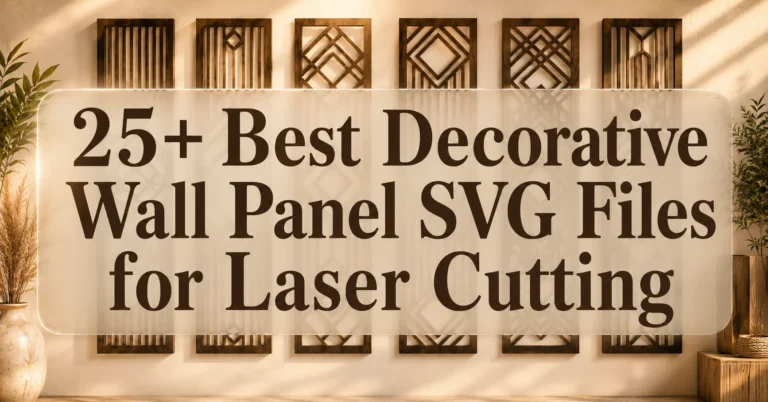 25 Best Decorative Wall Panel SVG Files for Laser Cutting