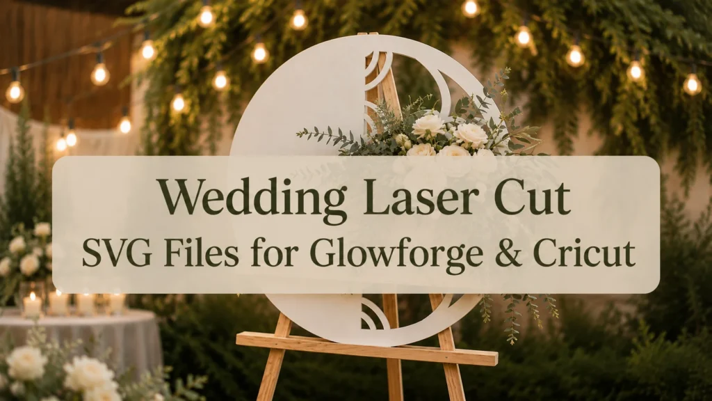 Wedding Laser Cut SVG Files for Glowforge & Cricut