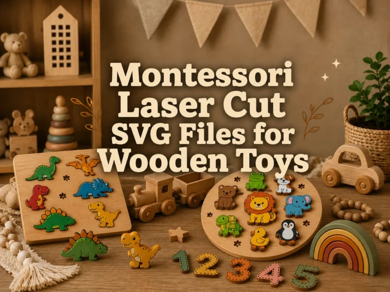 Montessori Laser Cut SVG Files for Wooden Toys