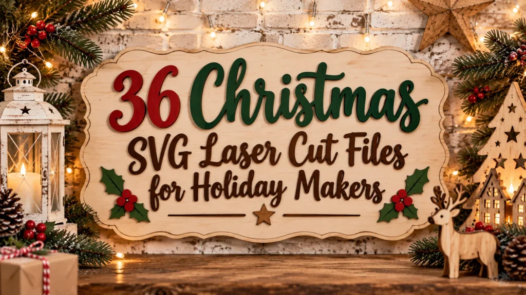 36 Christmas SVG Laser Cut Files for Holiday Makers