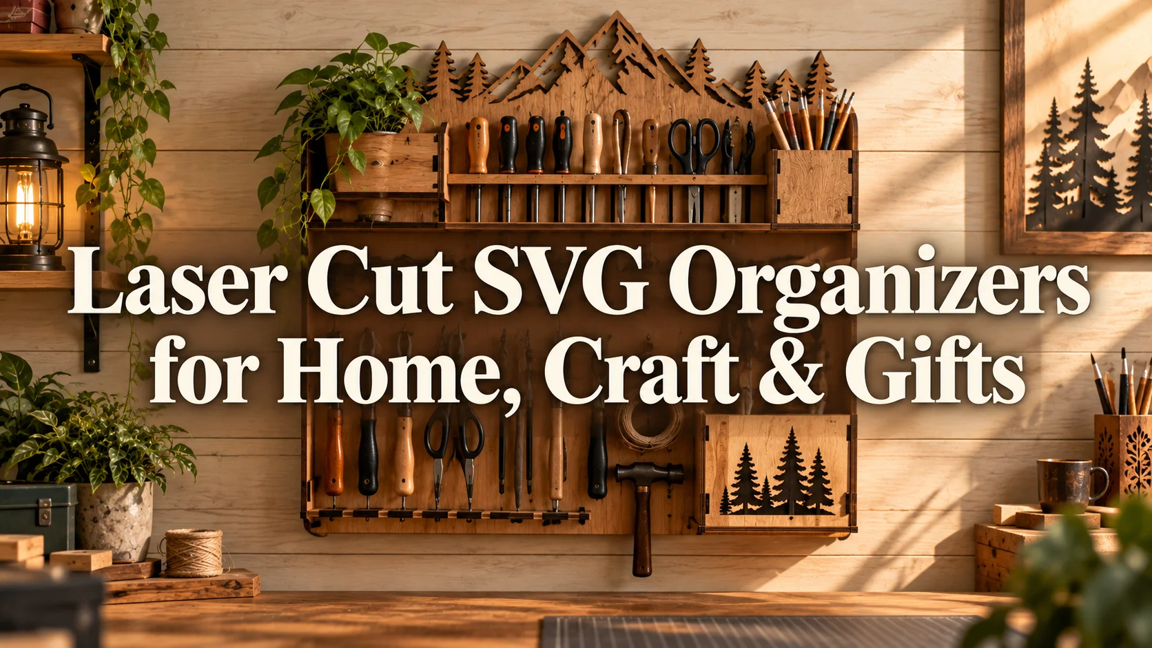 Laser Cut SVG Organizers for Home, Craft & Gifts