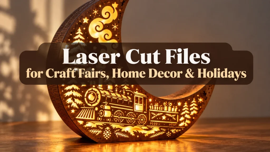 Laser Cut Files for Craft Fairs, Home Decor & Holidays